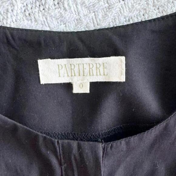 Elegant Black Button-Down Pleated Midi Dress by Partierre US Size 2-4 - Picture 4 of 9